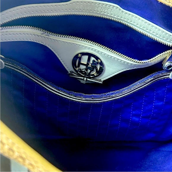 Henri Bendel 712 5th Ave Striped Canvas & Leather Hobo Bag | A fine heritage - Picture 4 of 4